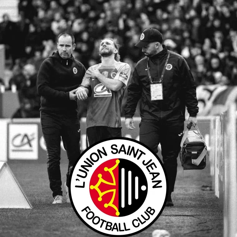Tedy Ovejero-Borges, Responsable pôle santé pour L'Union Saint-Jean Football Club lors des 32ème de finale de la coupe de France.